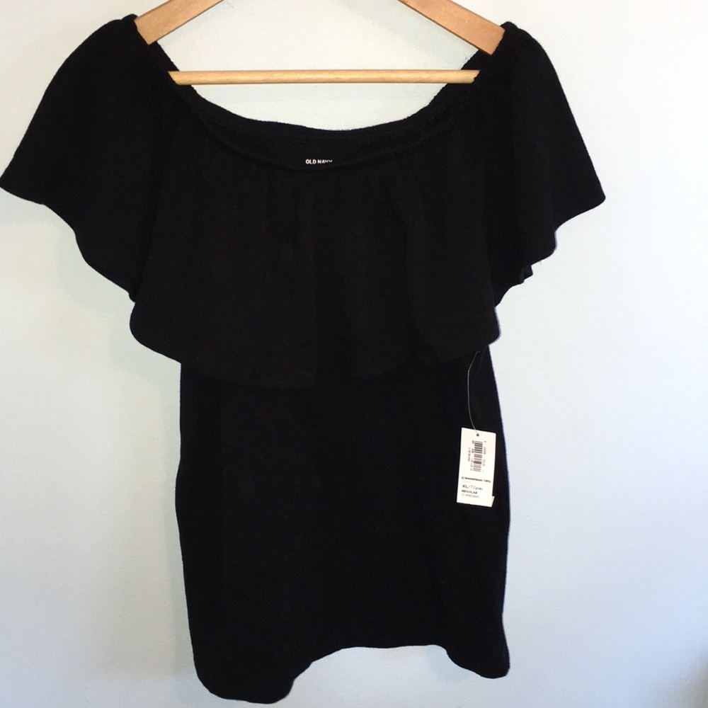 Old Navy Girls black off the shoulder top